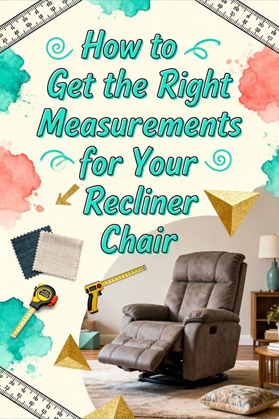 correct riser recliner measurements