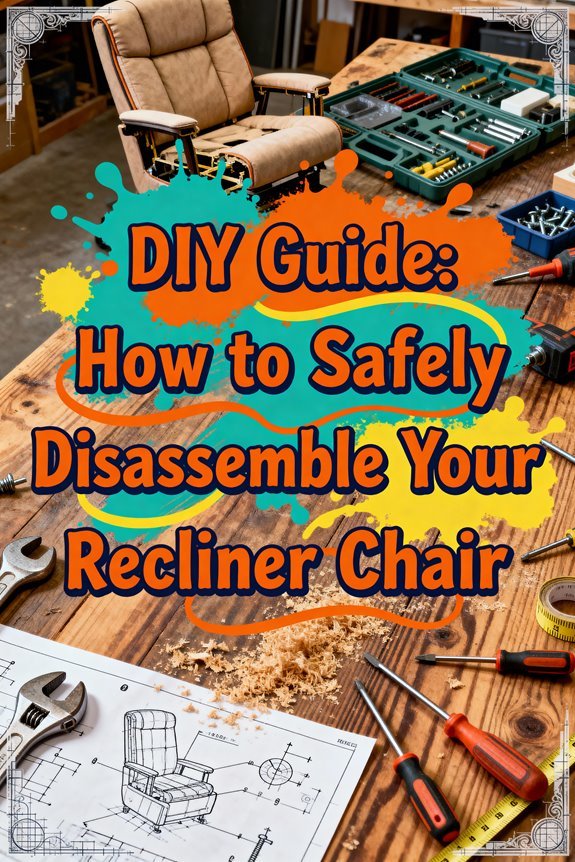 disassembling recliner chair safely