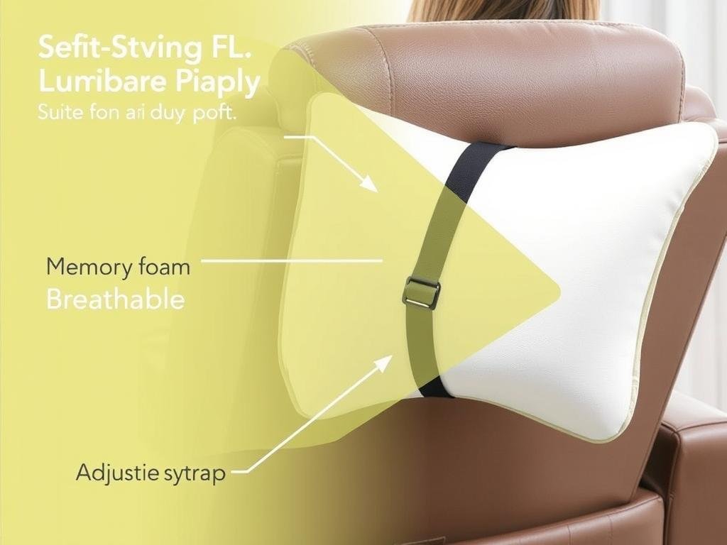 seeknow Lumbar Support Pillow showing its versatile design for recliners and other seating options