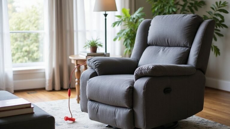 close recliner manually during outage