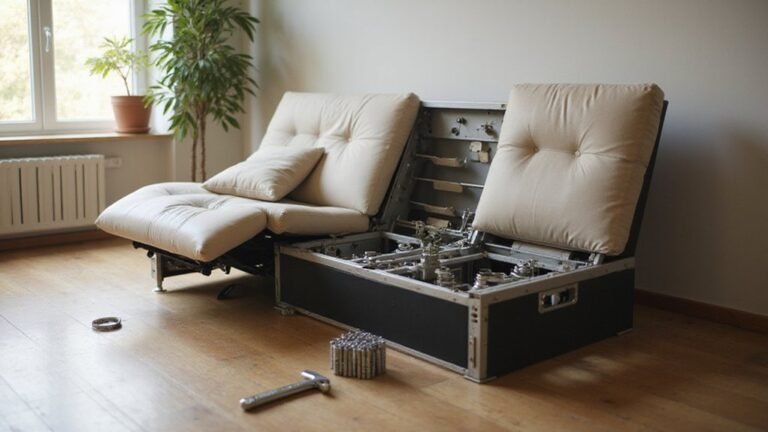 disassemble recliner sofa safely