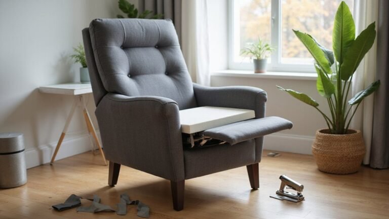 repairing recliner seat sag