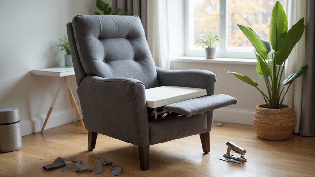 repairing recliner seat sag