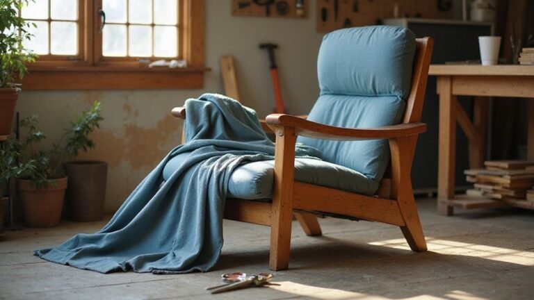 reupholster recliner chair process