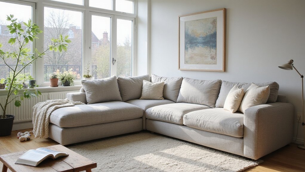 spacious family friendly sectionals
