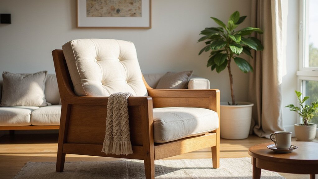 top wood arm recliners